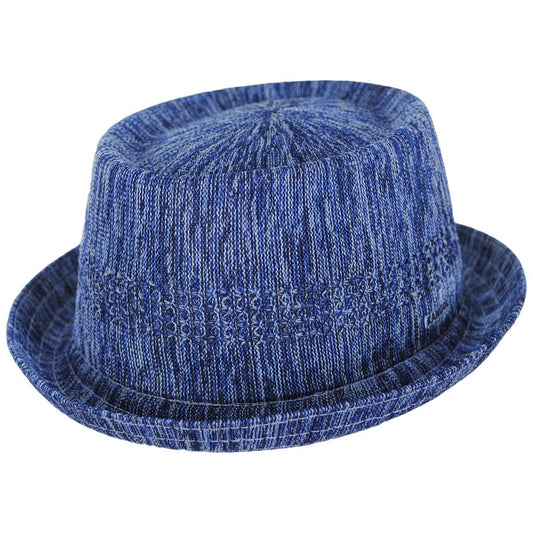 Kangol | Color Burst Ventair Mowbray Pork Pie Hat | 185822 | lead | DENIM GRADIENT