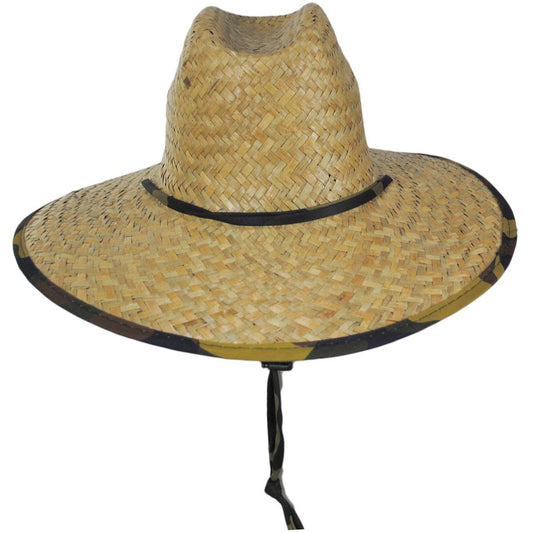Peter Grimm | Kenny Camouflage Straw Lifeguard Hat | 127210 | front | NATURAL