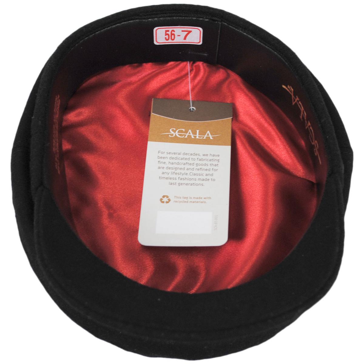 Scala | Wool Greek Fisherman's Cap | 180017 | under | BLACK