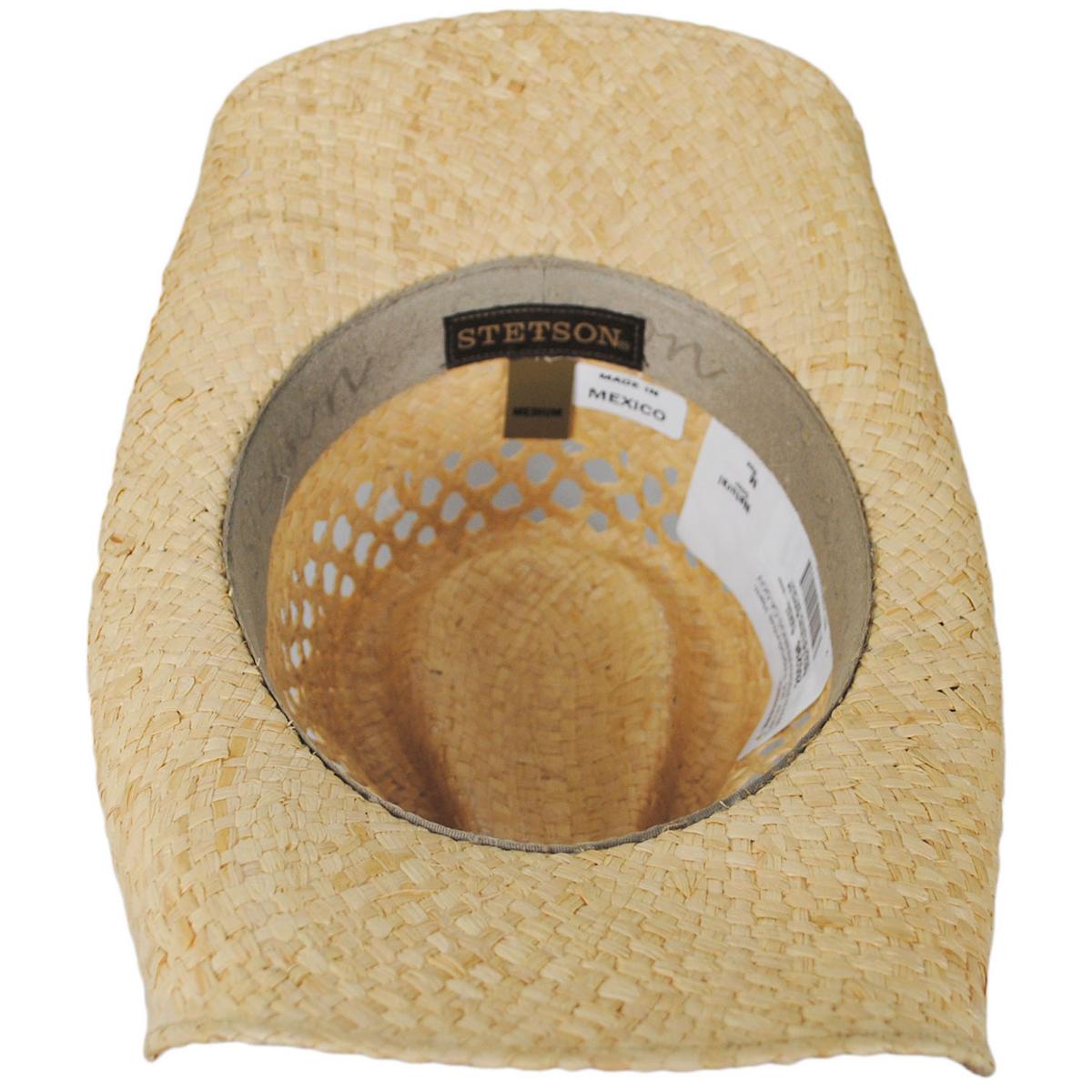 Stetson | Madrid Raffia Straw Western Hat | 126956 | under | NATURAL