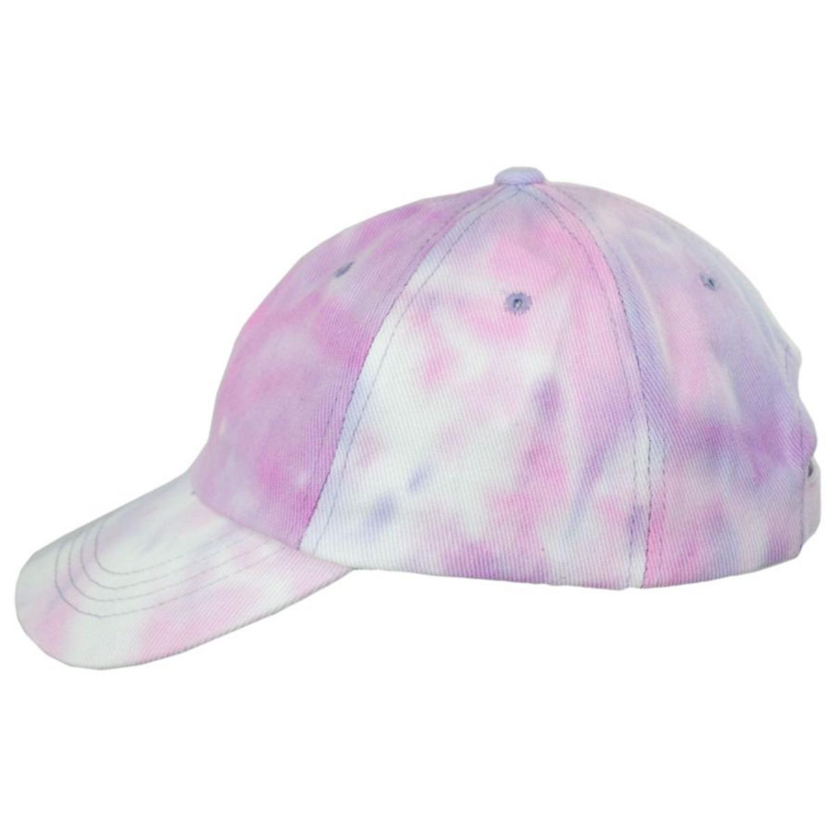 Cappelli | Splash Tie Dye Cotton Baseball Cap Dad Hat | 200339 | profile | PURPLE