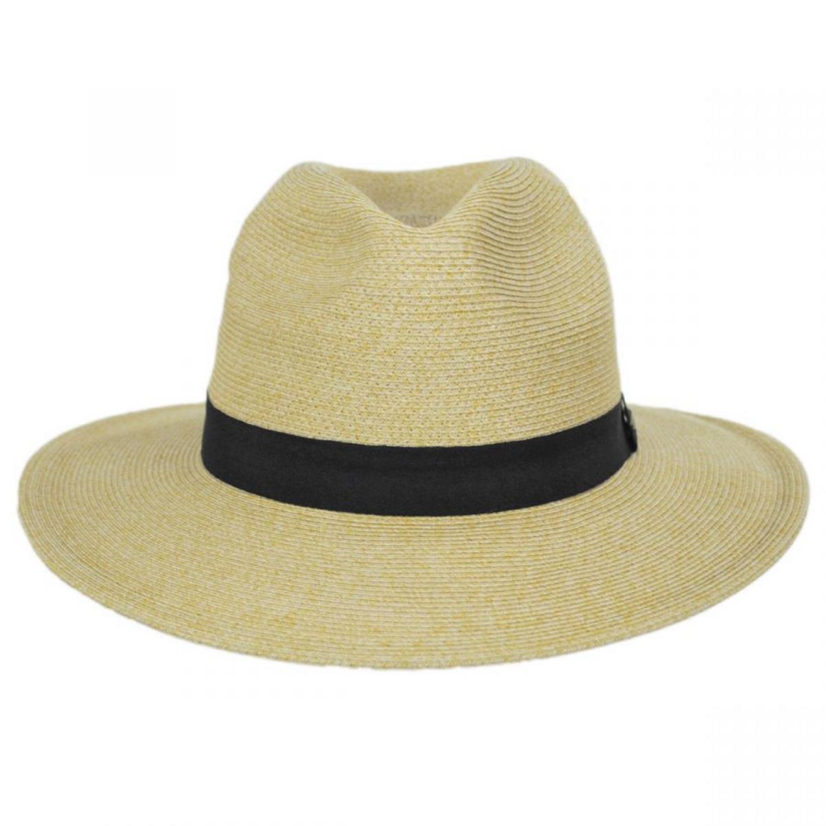 Scala | Slider Toyo Straw Safari Fedora Hat | 126369 | front | TOAST