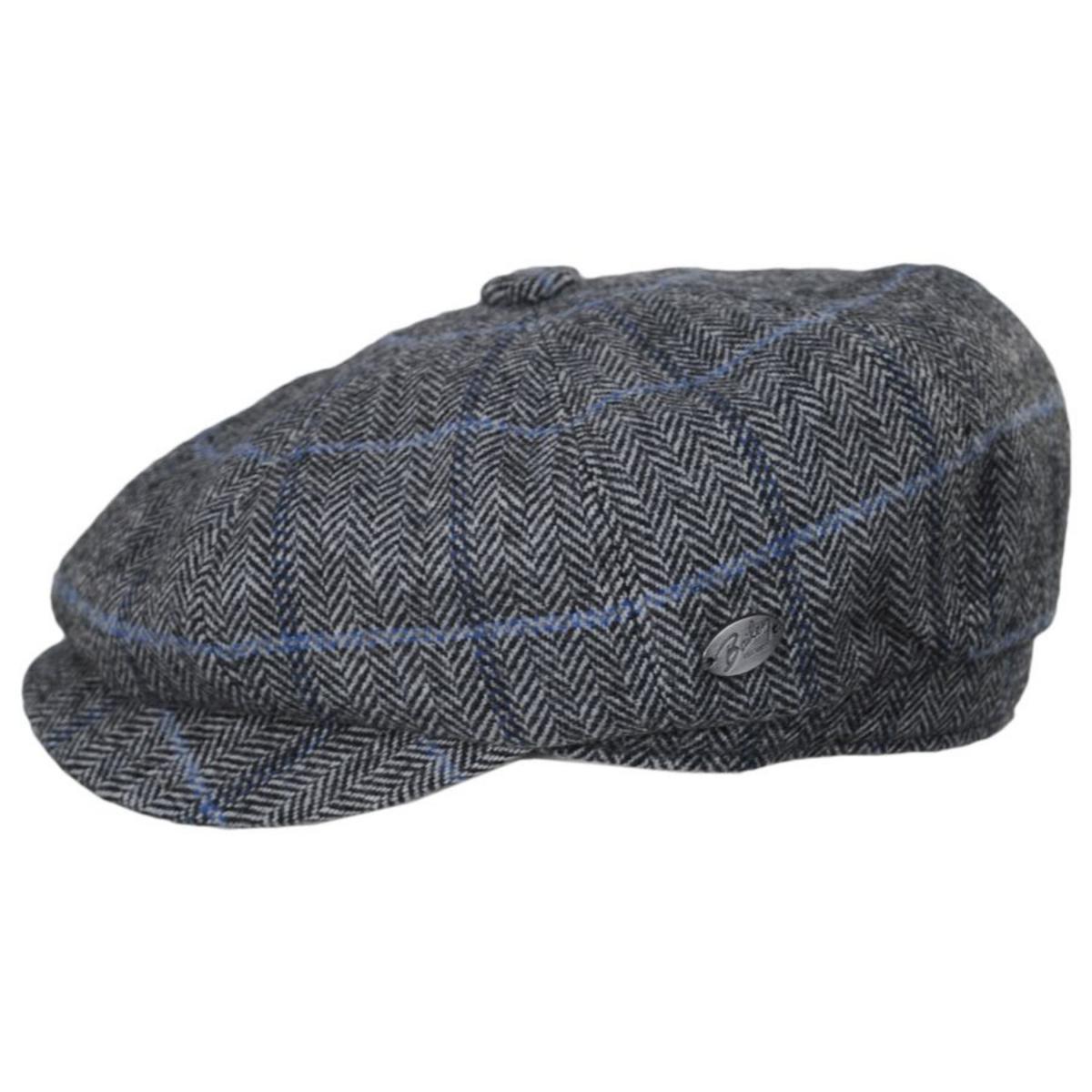 Bailey 1922 | Foster Wool Herringbone Plaid Earflap Newsboy Cap | 167209 | profile | AVION