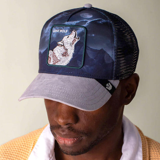 Goorin Bros | Wolf In The Element Mesh Trucker Snapback Baseball Cap | 200777 | lsmone | GLOSS