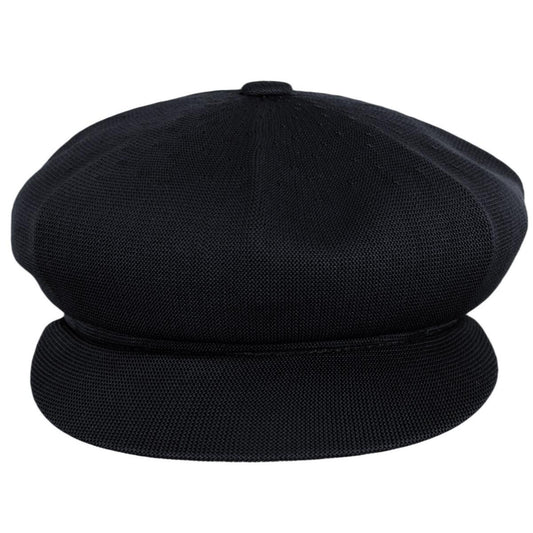 Kangol | Tropic Spitfire Newsboy Cap | 160802 | front | BLACK