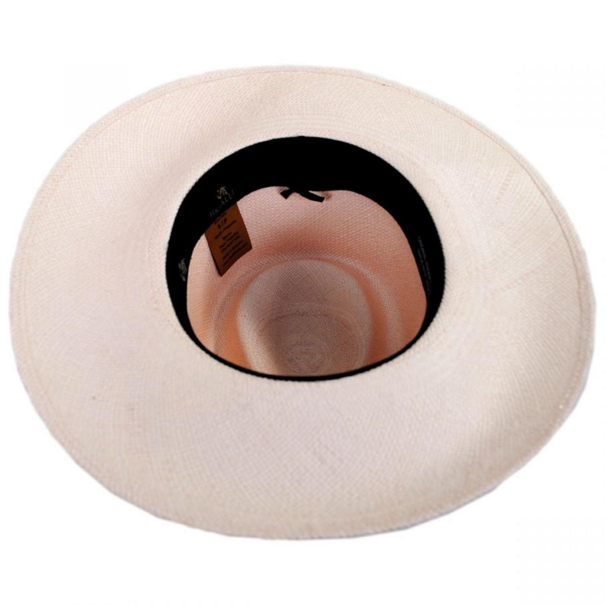 Bigalli | Tessa Panama Straw Fedora Hat | 104702 | under | BLUSH