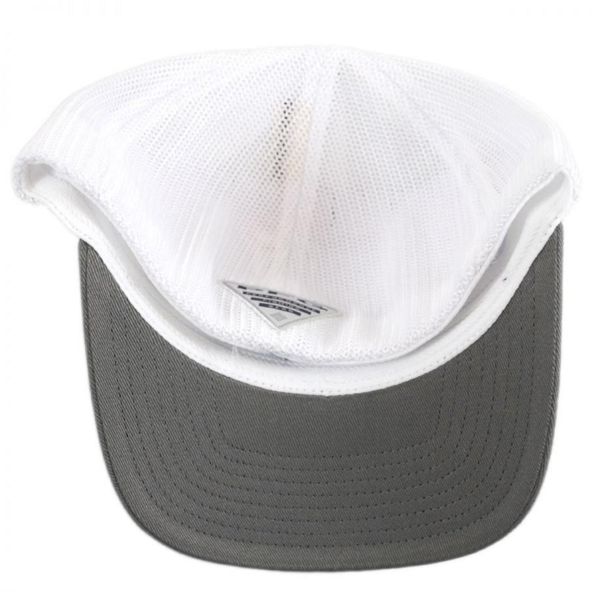 Columbia Sportswear | PFG Fish Flag Mesh Flexfit Fitted Baseball Cap | 400143 | under | TITANIUM/WHITE