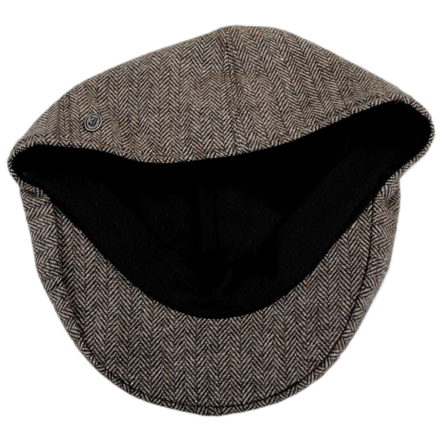 Jaxon Hats | Herringbone Wool Blend Duckbill Ivy Cap | 167552 | under | BROWN