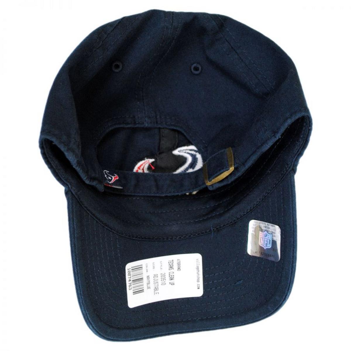 47 Brand | Houston Texans NFL Clean Up Strapback Baseball Cap Dad Hat | 203510 | under | NAVY
