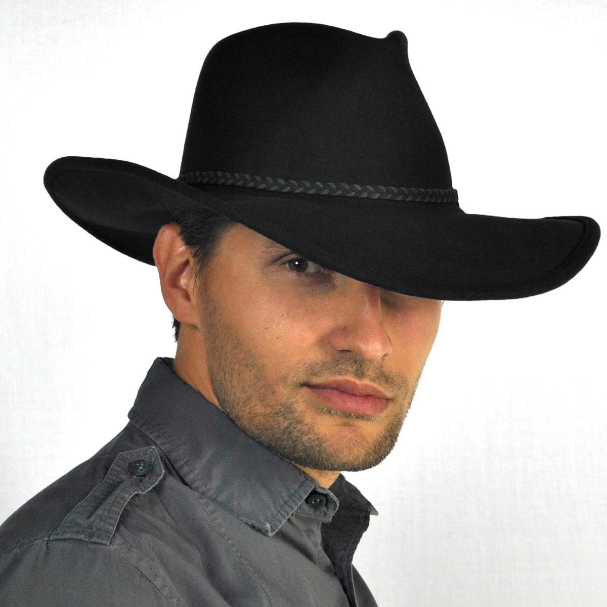 Stetson | Rawhide Buffalo Fur Felt Western Hat | 130626 | lsmone | BLACK