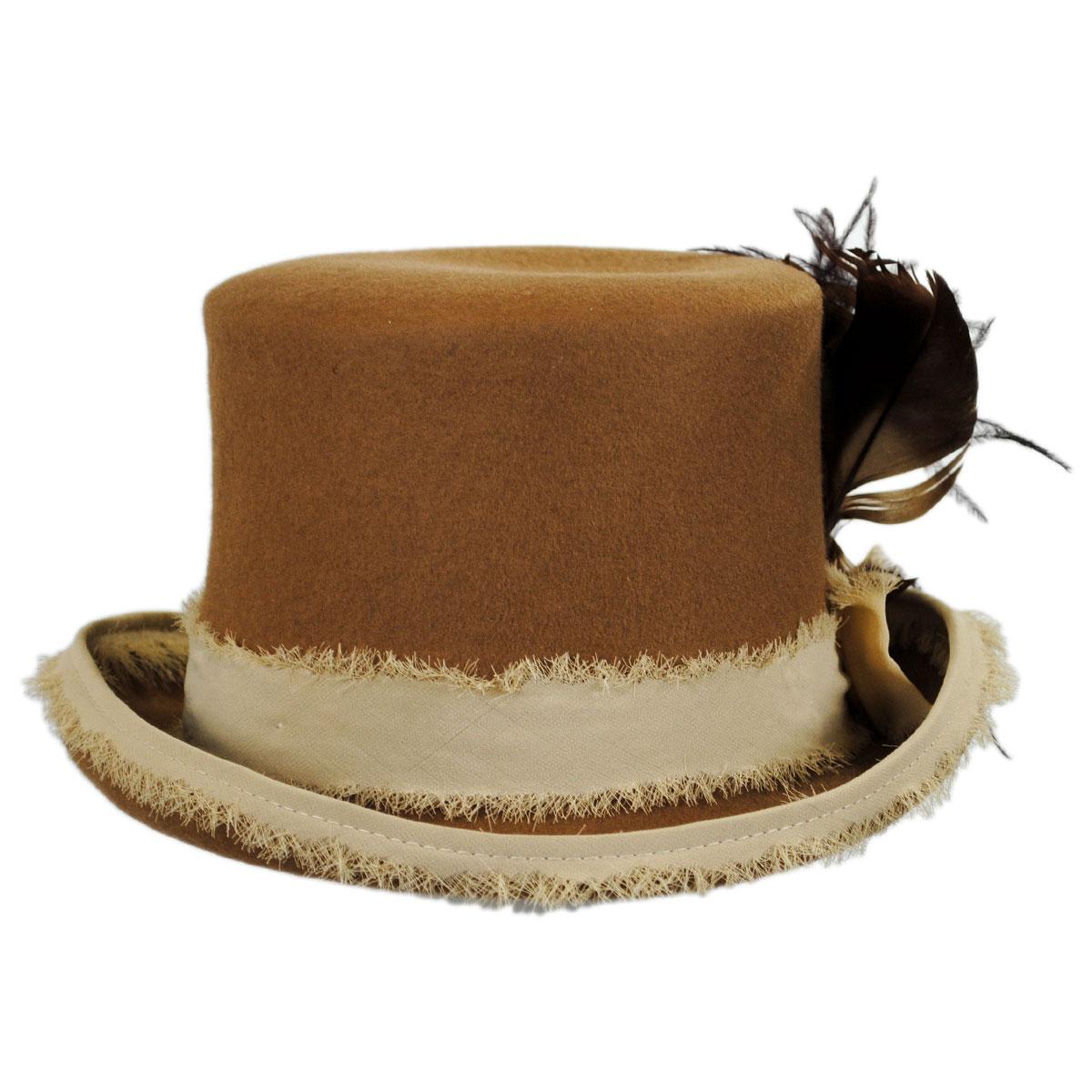 Renegade | Vivienne Wool Felt Top Hat | 130148 | front | TAN