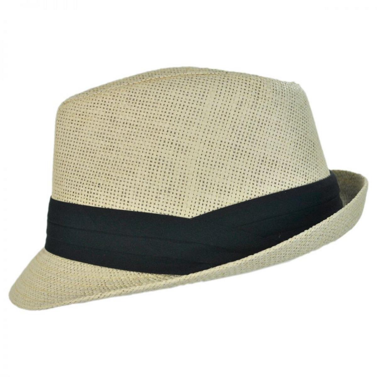 Jeanne Simmons | Kid's Toyo Straw Classic Fedora Hat | 505603 | profile | WHITE