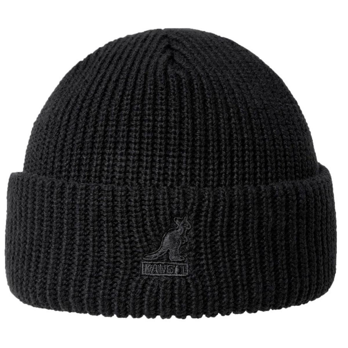 Kangol | Cardinal 2 Way Acrylic Beanie Hat | 500420 | lead | BLACK