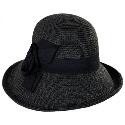 Jeanne Simmons | Rosa Toyo Straw Sun Hat | 101733 | lead | BLACK