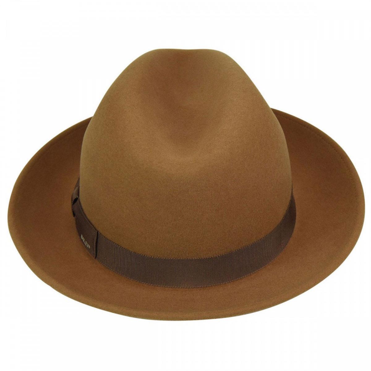 Bailey 1922 | Winters Elite Wool Felt Fedora Hat | 130168 | profile | CAMEL