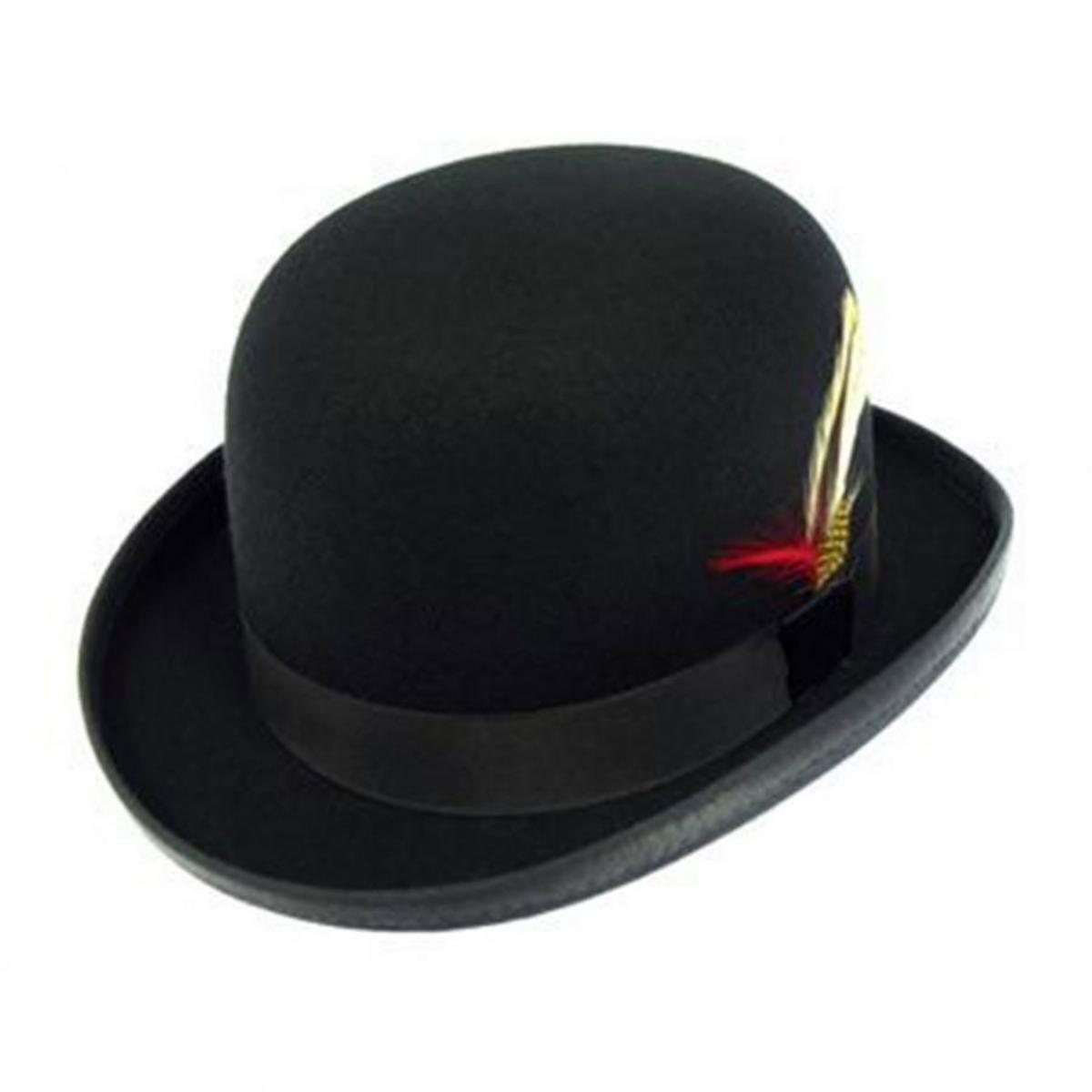 Capas Headwear | Kid's Wool Felt Derby Hat | 507400 | lead | BLACK