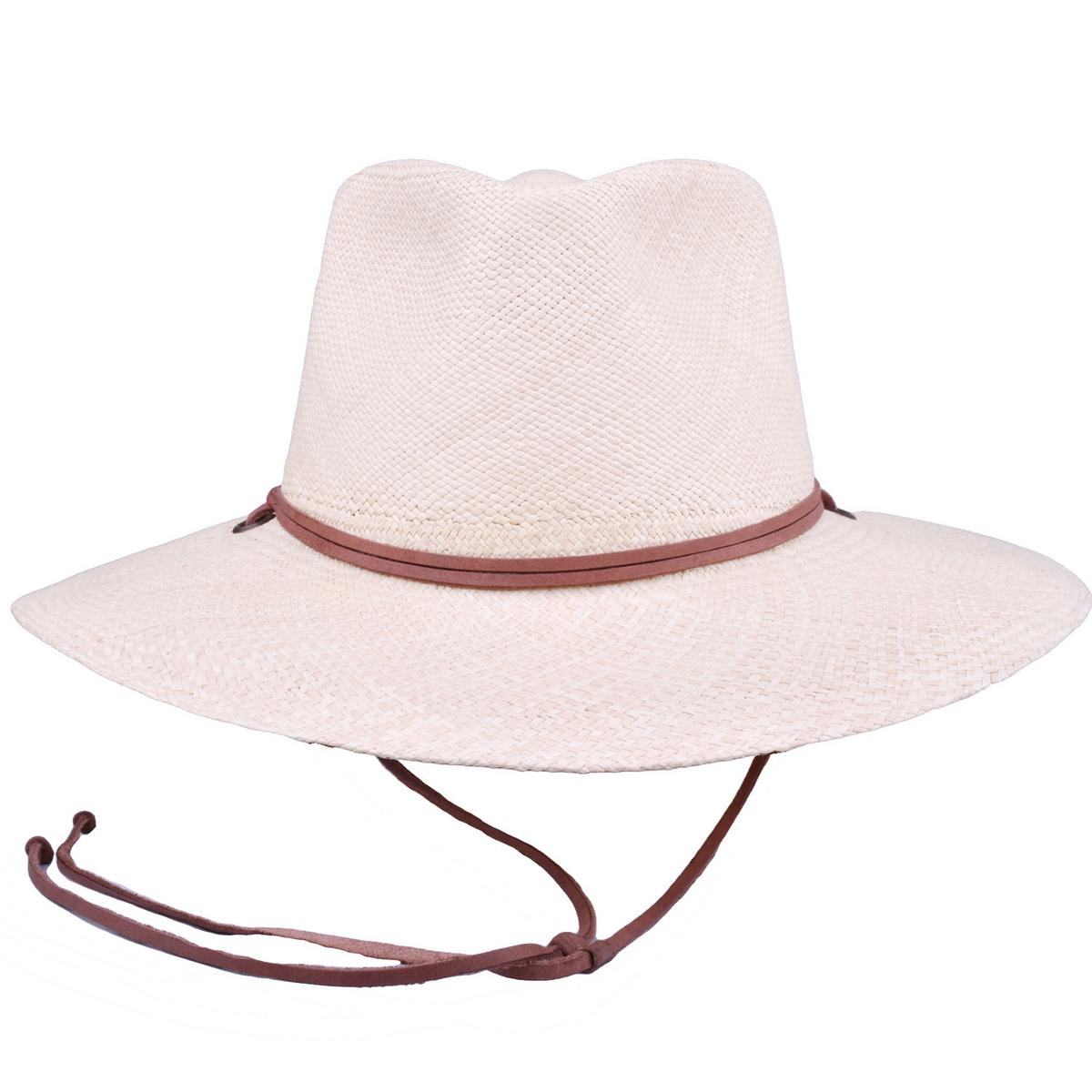 Bigalli | Kalahari Panama Straw Outback Hat | 104705 | front | NATURAL