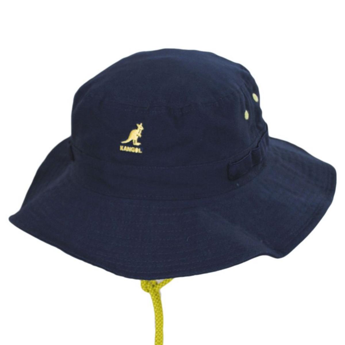 Kangol | Jungle Utility Cords Cotton Bucket Hat | 185779 | lead | NAVY