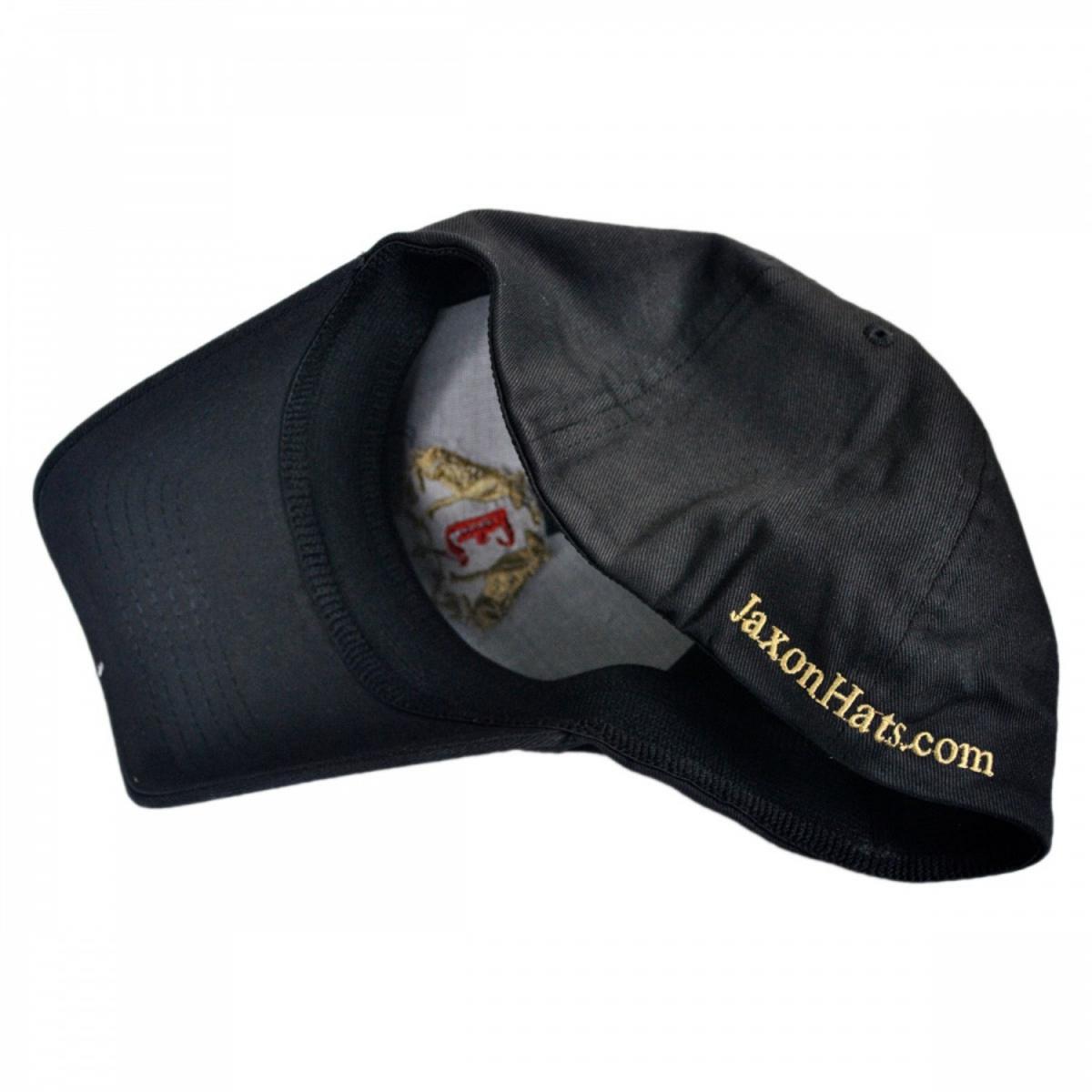 Jaxon Hats | Logo Fitted Baseball Cap | 222401 | under | BLACK