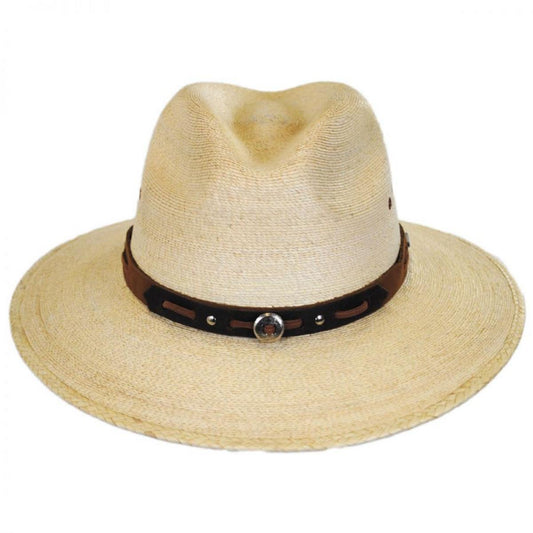 Stetson | Chambers Palm Leaf Straw Aussie Hat | 126916 | front | NATURAL