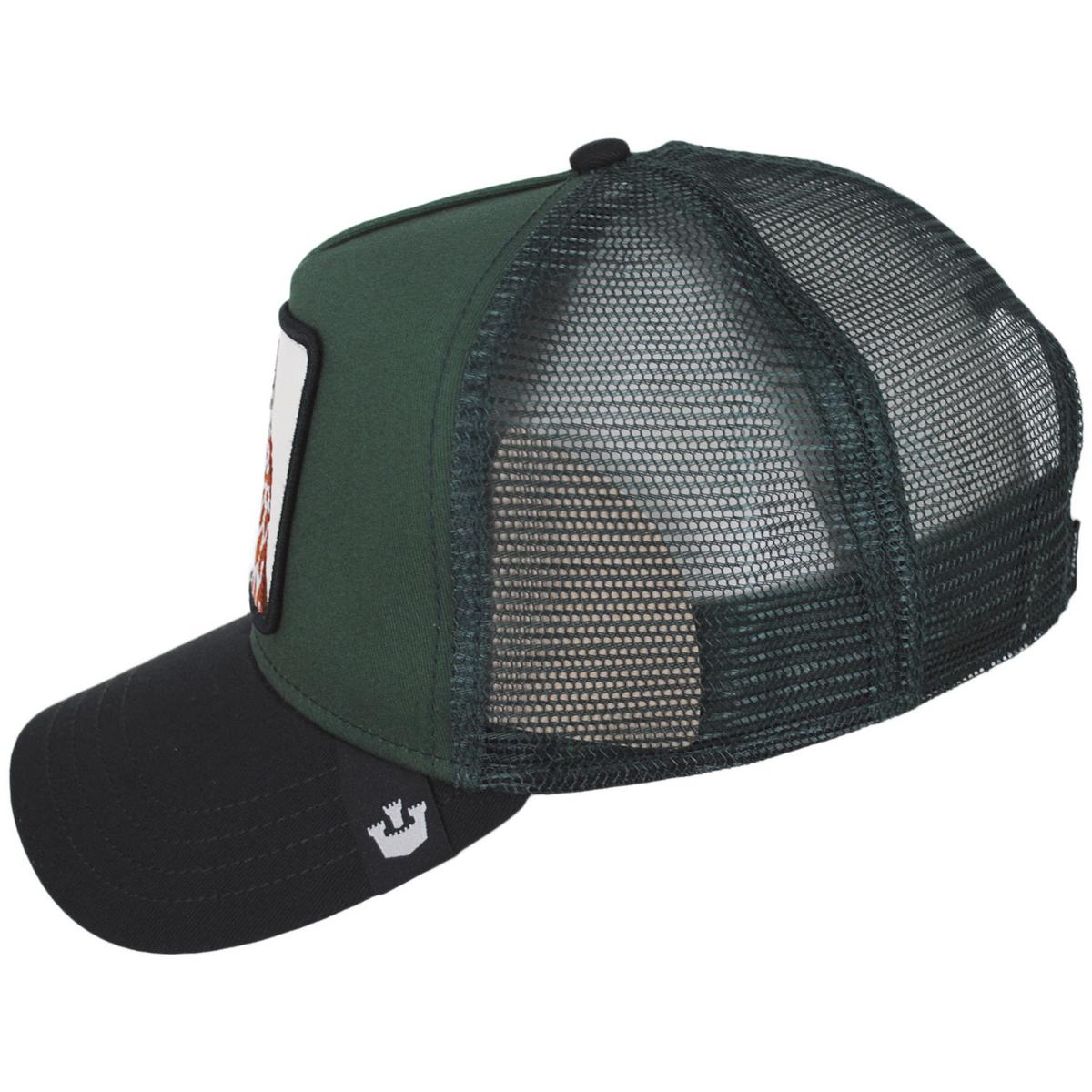 Goorin Bros | Giraffe Mesh Trucker Snapback Baseball Cap | 200366 | profile | FOREST