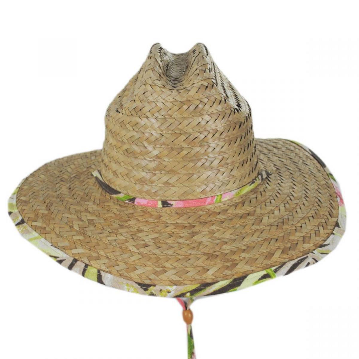 Dorfman Pacific | Montane Buri Straw Lifeguard Hat | 126363 | front | NATURAL