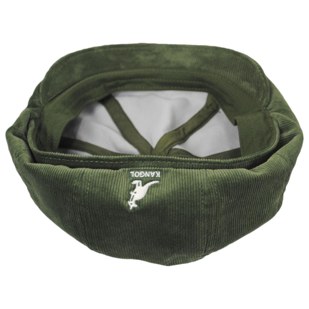 Kangol | Hawker Corduroy Newsboy Cap | 160950 | under | OLIVE