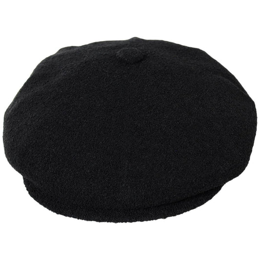 Kangol | Bermuda Hawker Newsboy Cap | 161027 | front | BLACK