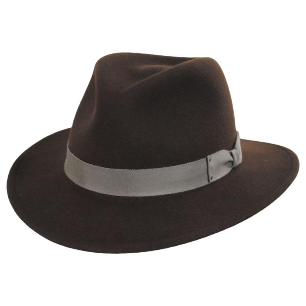 Bailey 1922 | Curtis Wool LiteFelt Safari Fedora Hat - FW23 | 130019FW23 | lead | UNIFORM GREEN
