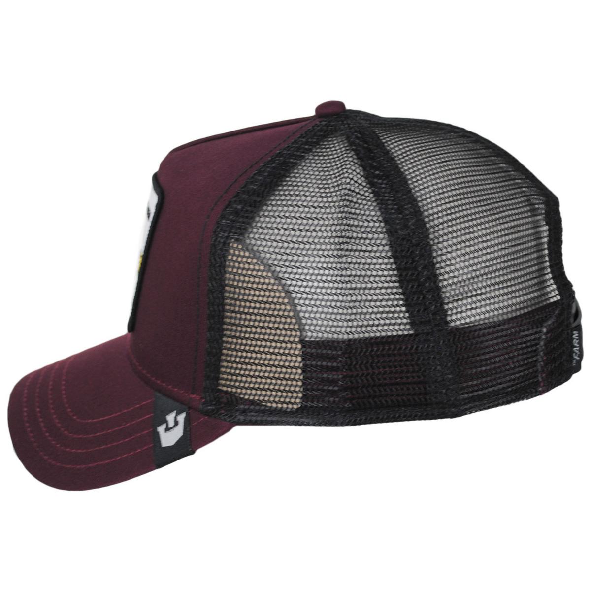 Goorin Bros | Queen Bee Mesh Trucker Snapback Baseball Cap | 200390 | profile | WINE