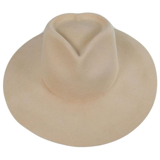 Peter Grimm | Amore Heart Wool Felt Fedora Hat - FINAL SALE | 125950 | front | CREAM