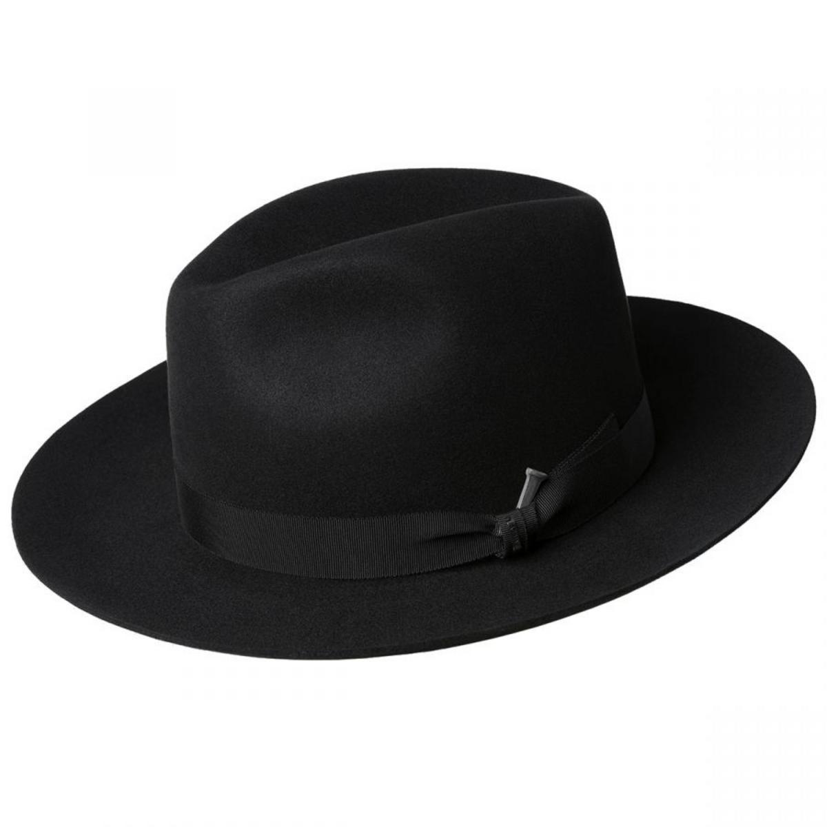Bailey 1922 | Ralat Superior Fur Felt Fedora Hat | 130155 | lead | BLACK