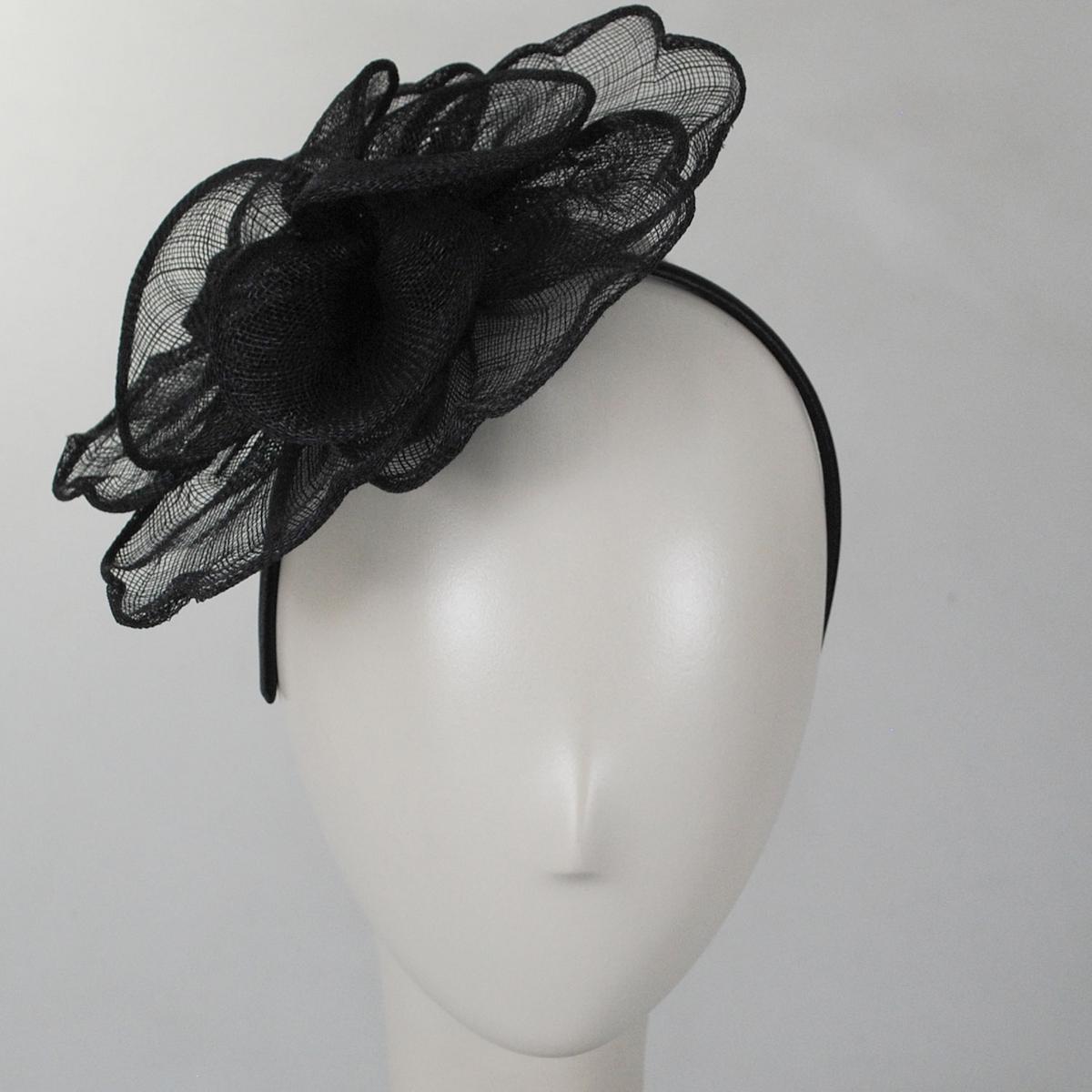 Rosa Sinamay Straw Fascinator Hat