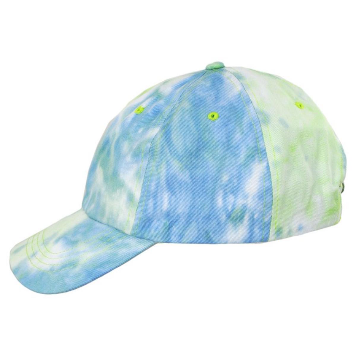 Cappelli | Splash Tie Dye Cotton Baseball Cap Dad Hat | 200339 | profile | BLUE