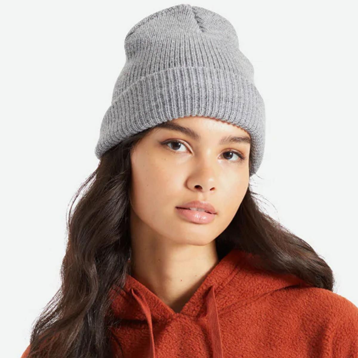 BRIXTON HATS | Heist Knit Beanie Hat | 502706 | lsfone | LIGHT HEATHER GREY