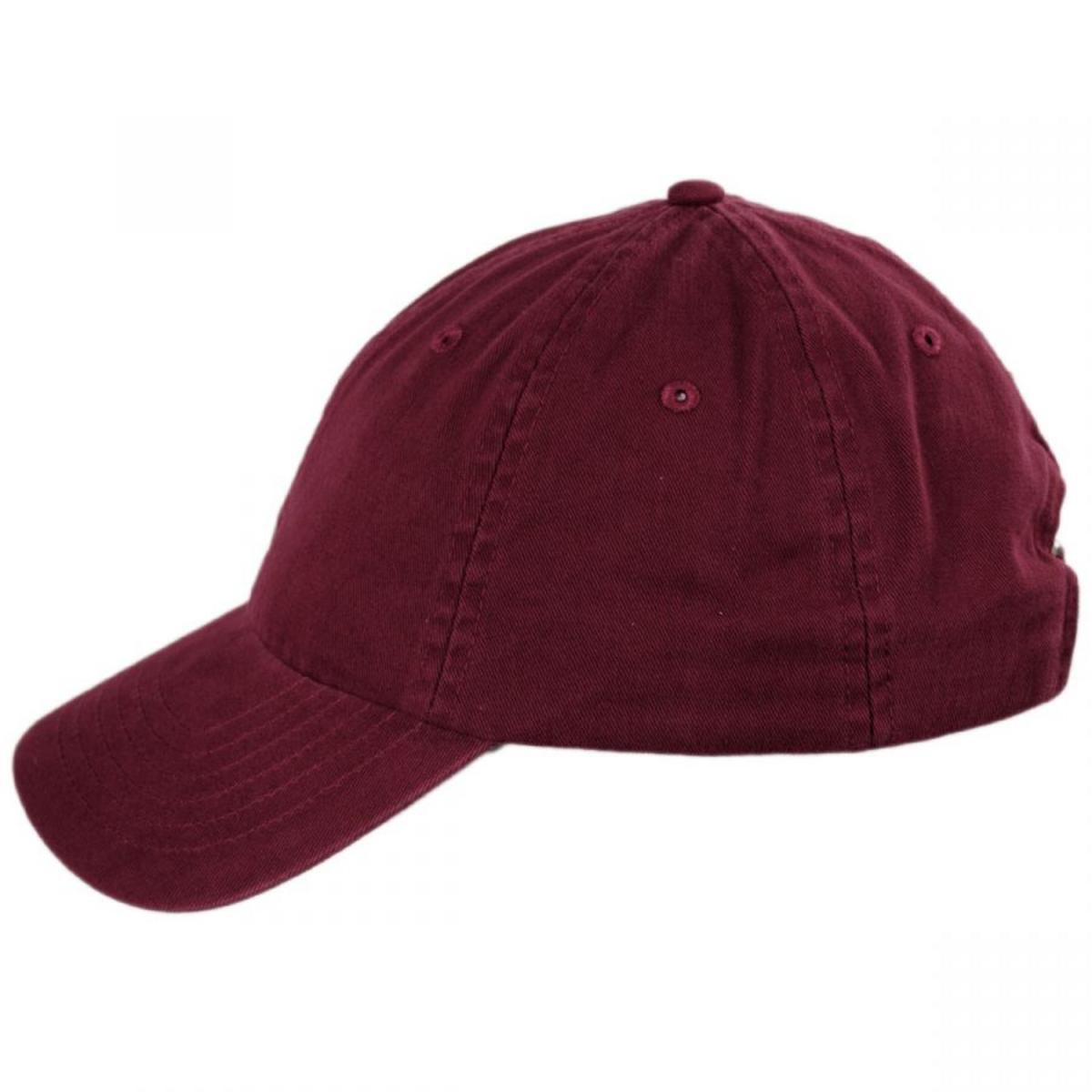 HeadShots by KC Caps | Adult LoPro Strapback Baseball Cap Dad Hat | 200510 | profile | MAROON