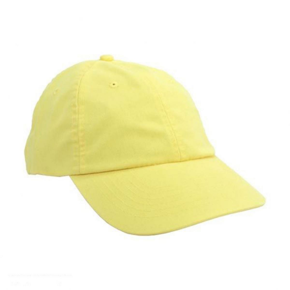HeadShots by KC Caps | Adult LoPro Strapback Baseball Cap Dad Hat | 200510 | lead | LEMON