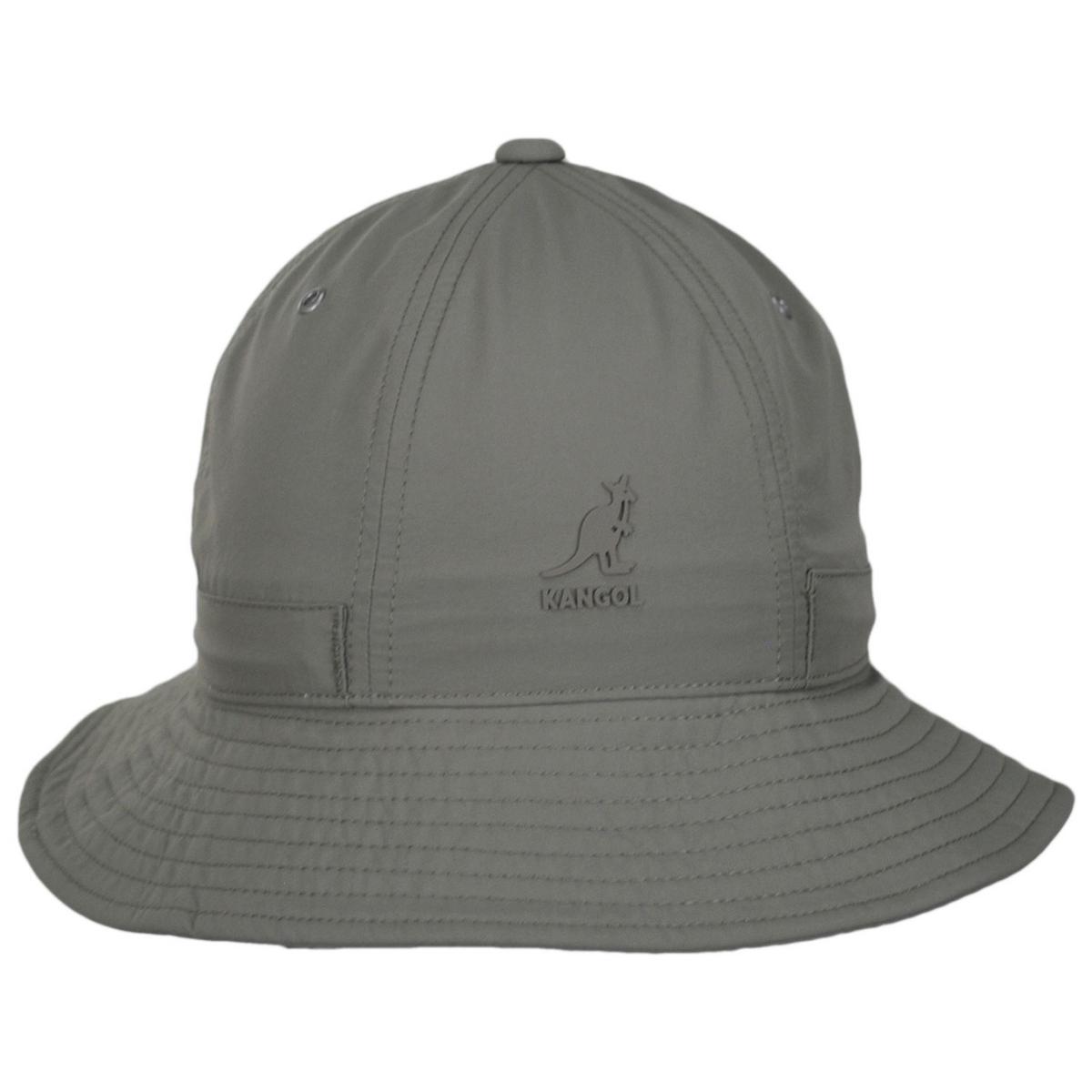 Kangol | Park Life Nylon Casual Bucket Hat | 185825 | front | WARM GREY