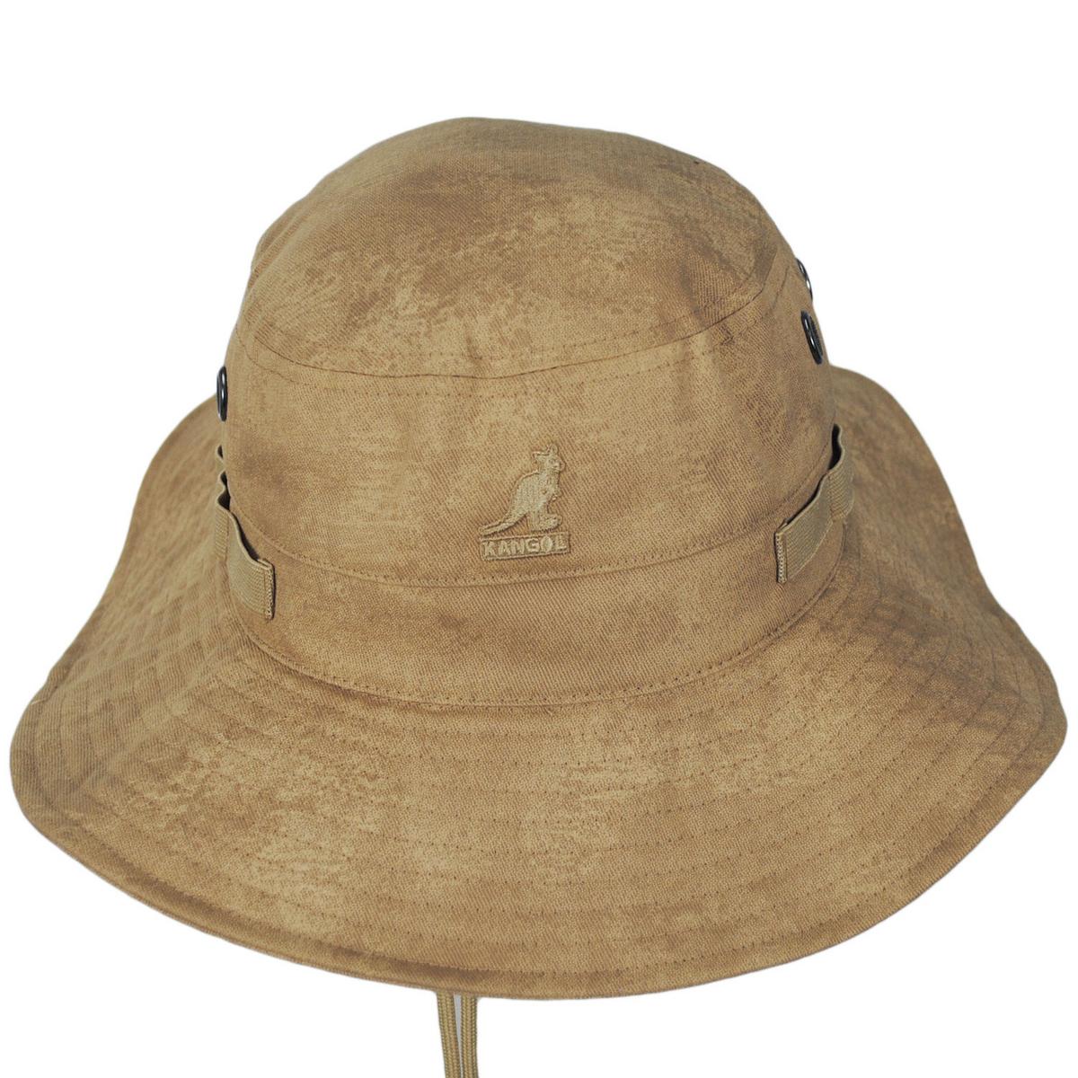 Kangol | Salvaged Outdoor Cotton Booney Hat | 185827 | front | BEIGE
