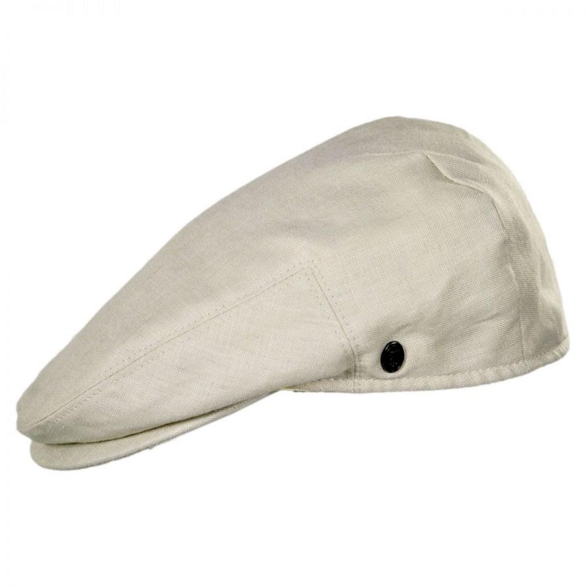 Jaxon Hats | Linen and Cotton Ivy Cap | 167732 | profile | NATURAL