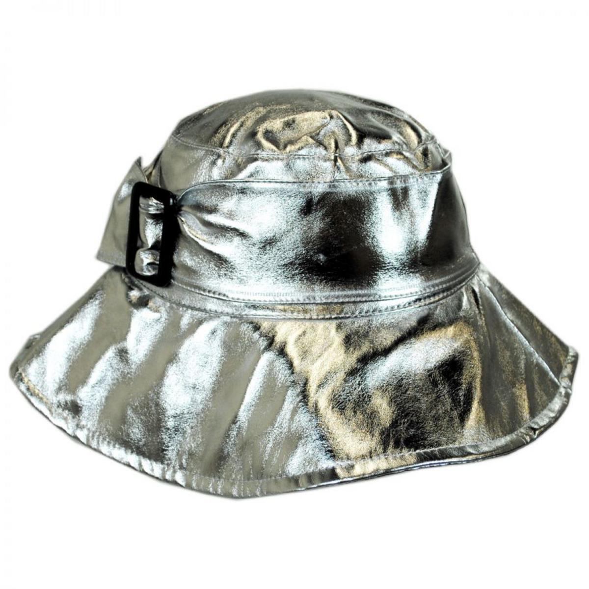 Jeanne Simmons | Buckle Rain Bucket Hat | 106526 | lead | SILVER