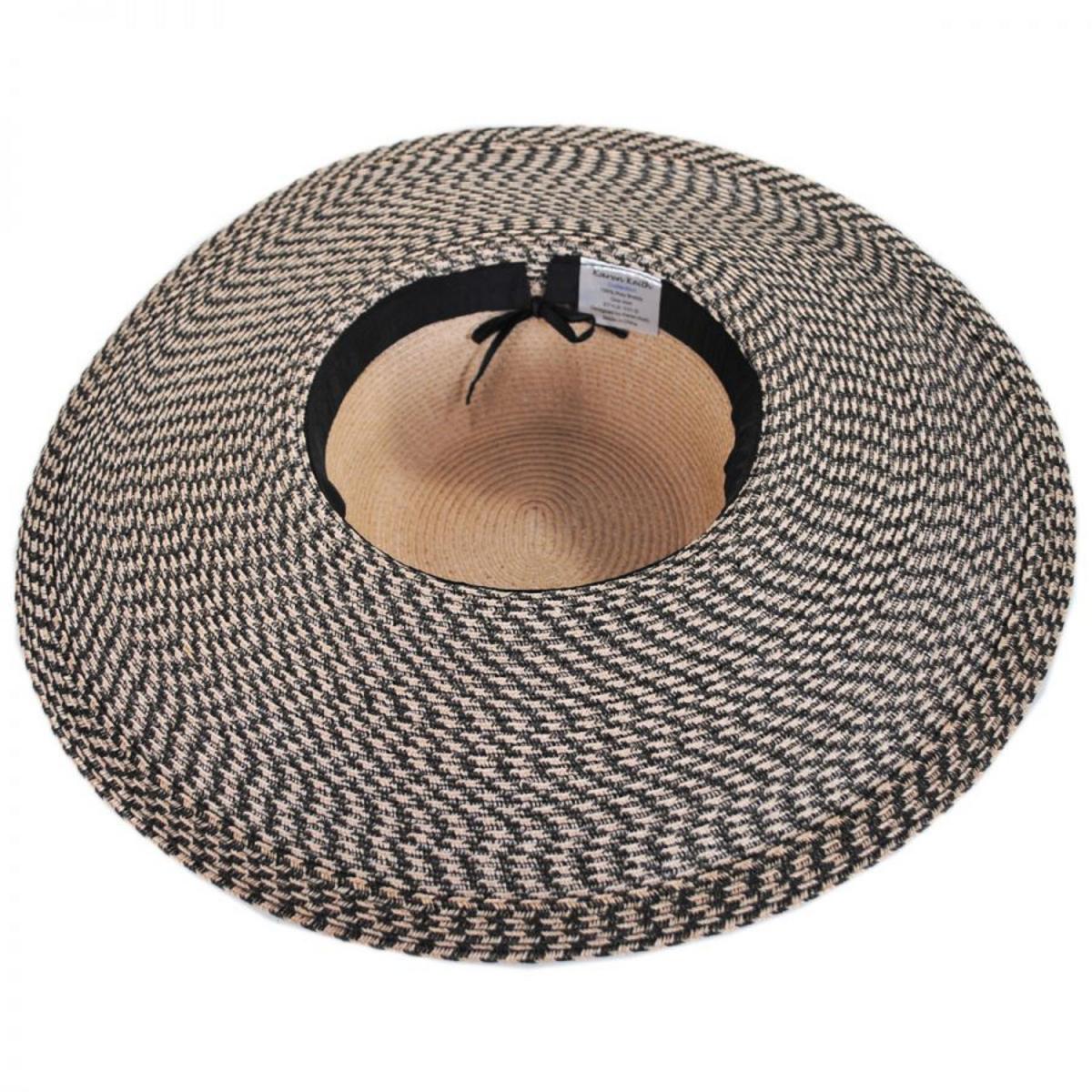 Karen Keith | Resort Straw Swinger Wide Brim Hat | 102217 | under | MULTI