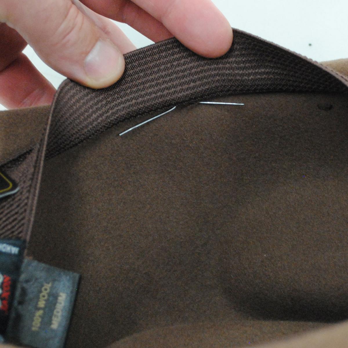 Village Hat Shop | Leather Braid Chin Cord/Strap | 602330 | detailtwo | TAN