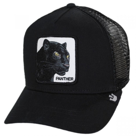 Goorin Bros | Black Panther Trucker Snapback Baseball Cap | 200437 | lead | BLACK