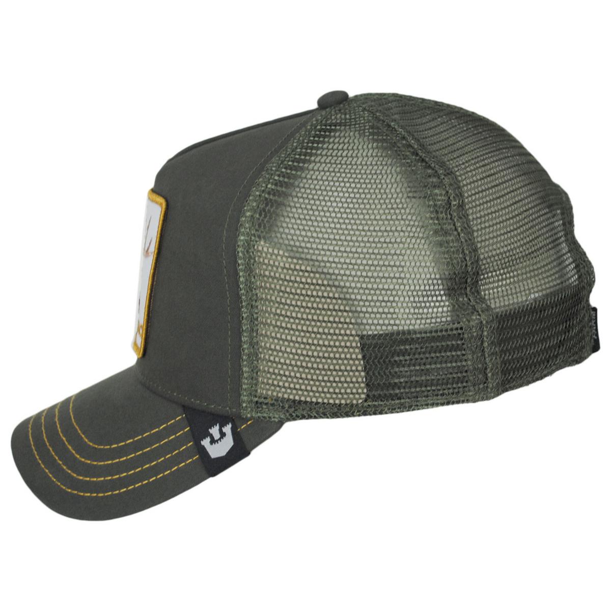 Goorin Bros | Rack Mesh Trucker Snapback Baseball Cap | 200462 | profile | OLIVE