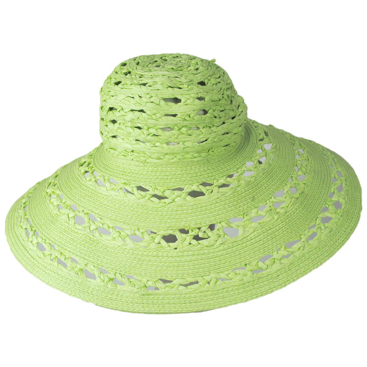 San Diego Hat Company | Sierra Toyo Straw Lampshade Sun Hat | 103690 | lead | LIME