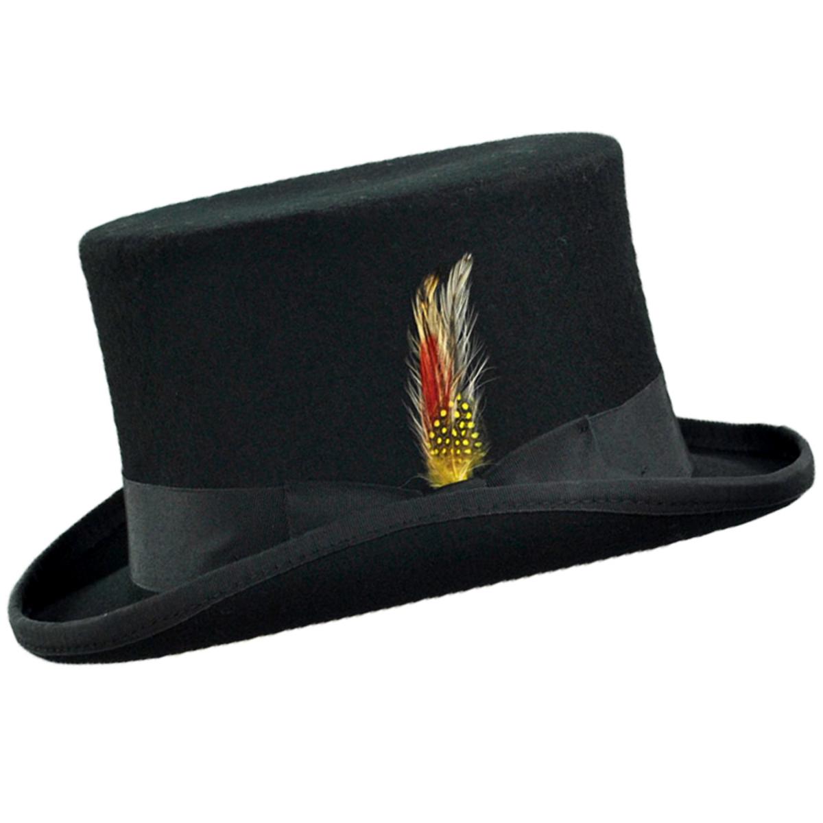 Wholesale Mid Crown Wool Felt Top Hat B2B Pre-Pack