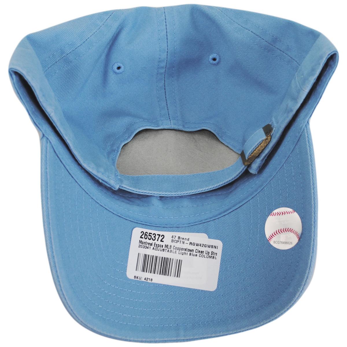47 Brand | Montreal Expos MLB Cooperstown Clean Up Strapback Baseball Cap Dad Hat | 203341 | under | COLUMBIA