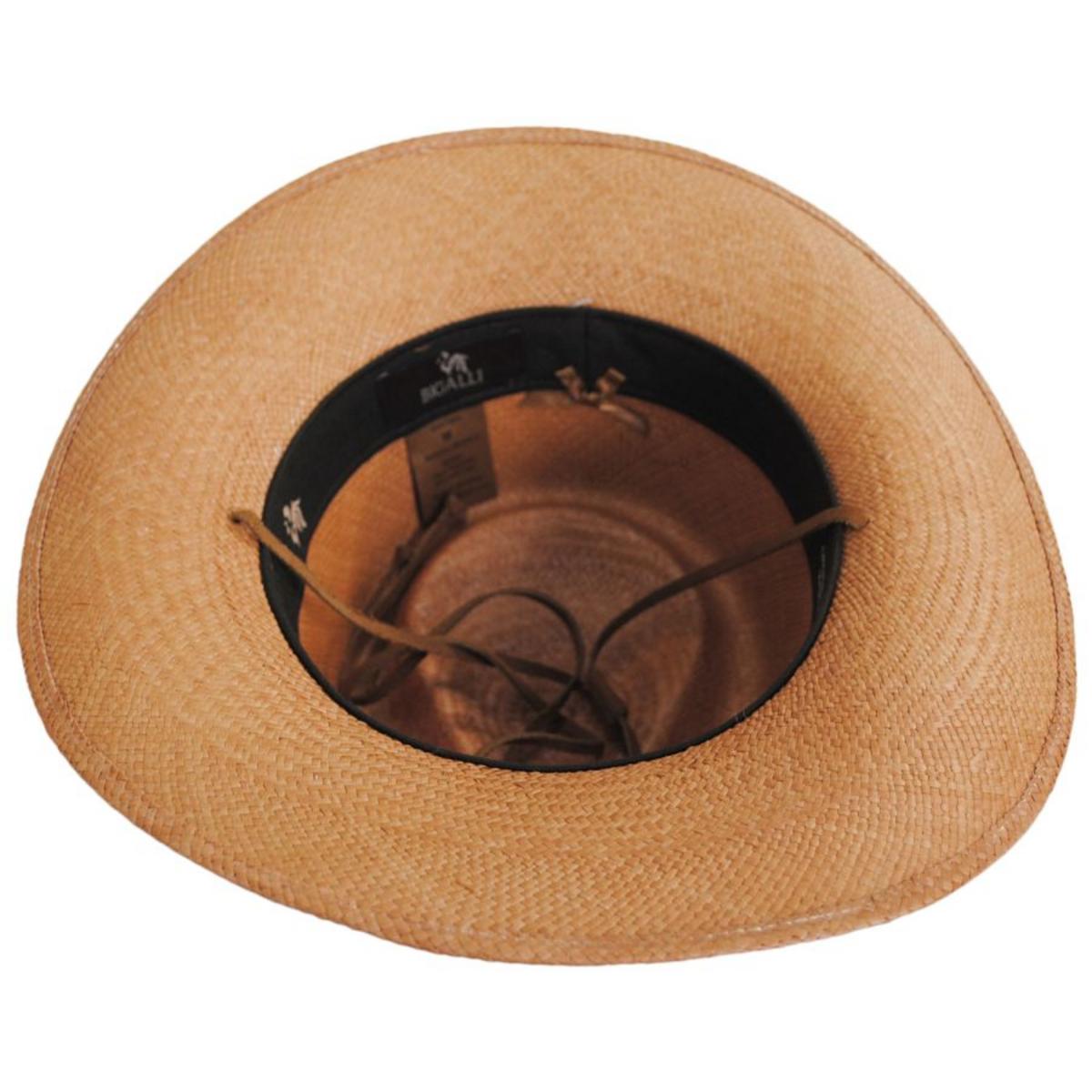 Bigalli | Tribu Panama Straw Outback Hat | 129232 | under | PUTTY