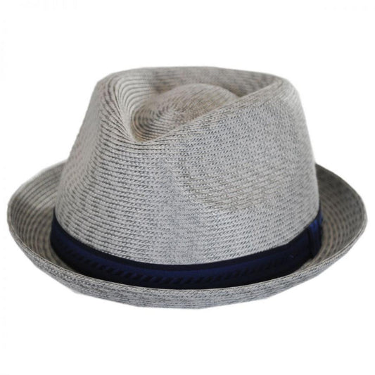 Bailey 1922 | Mannes Poly Braid Fedora Hat - Classic | 127844 | lead | CEMENT MULTI